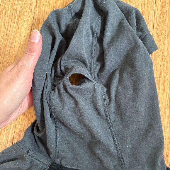 Nike Dri Fit Running Pullover Sz Large Black Hooded Women’s Long Sleeve Pocket - Picture 2 of 9